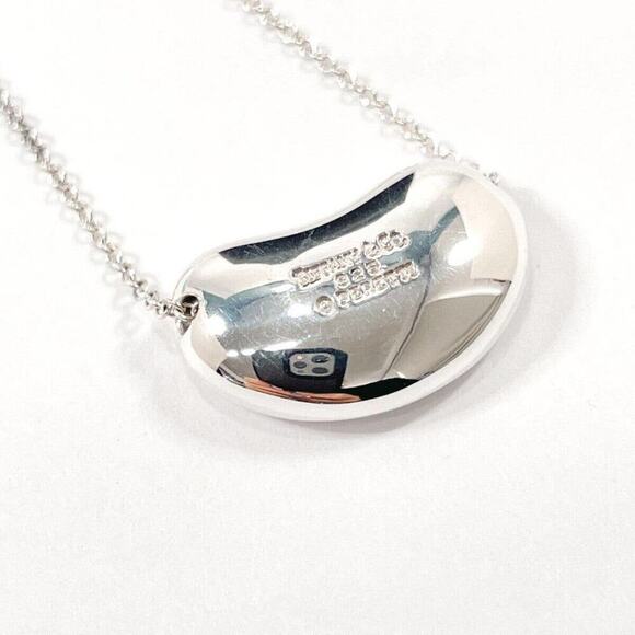 Tiffany & Co Elsa Peretti  large Bean Necklace 16 Inch - Picture 1 of 11